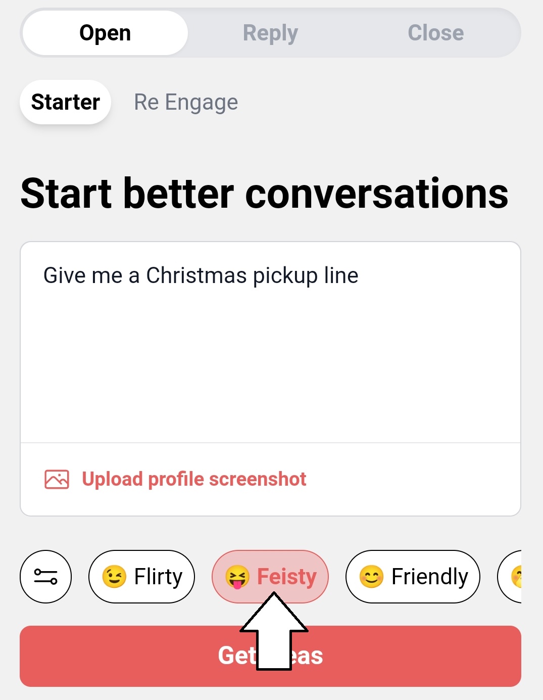 select the tone of your answer in yourmove chat assistant
