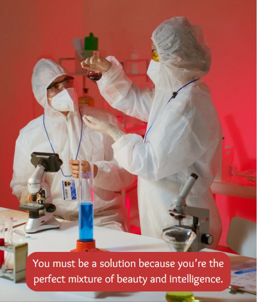 Best Chemistry Pick Up Line Example