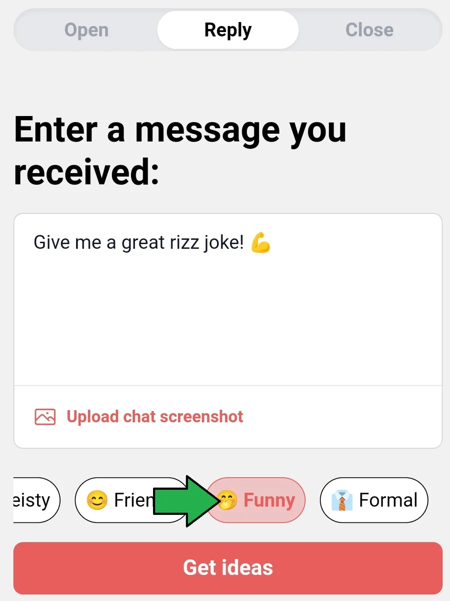 screenshot showing tone setup in yourmove chat assistant